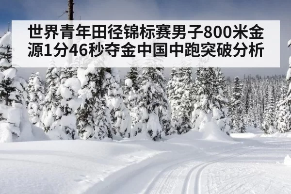 世界青年田径锦标赛男子800米金源1分46秒夺金中国中跑突破分析